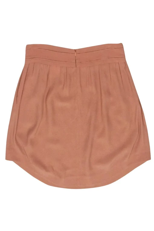 See by Chloe - Camel Mini Skirt w/ Curved Hem Sz 6