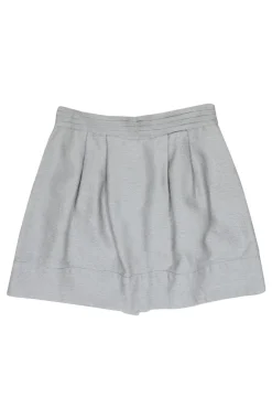 See by Chloe - Metallic Grey Linen Blend Skirt Sz 6