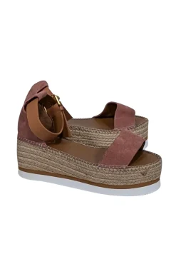 See by Chloe - Pink Suede Espadrille Sandals Sz 10