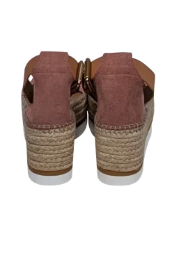 See by Chloe - Pink Suede Espadrille Sandals Sz 10