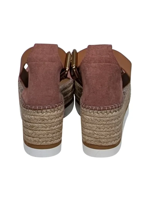 See by Chloe - Pink Suede Espadrille Sandals Sz 10