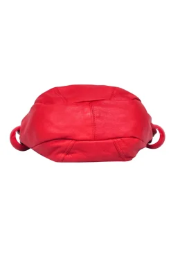 See By Chloe - Red Leather Satchel w/ Bangles