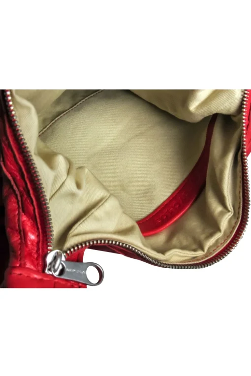 See By Chloe - Red Leather Satchel w/ Bangles