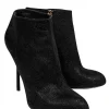 Sergio Rossi - Black Textured Stiletto Ankle Booties Sz 9.5