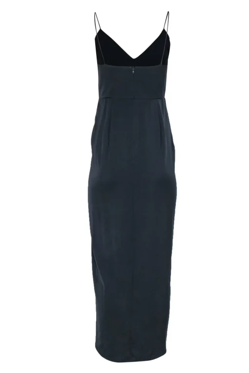 Shona Joy - Grey Draped Asymmetrical Dress Sz 4