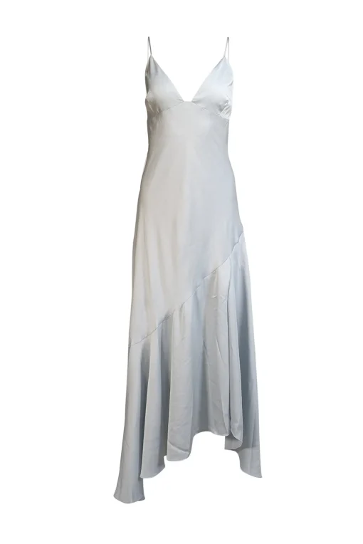 Shona Joy - Light Blue V-Neckline Sleeveless Formal Dress Sz 12