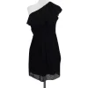Shoshanna - Black One Shoulder Ruffle Dress Sz 2