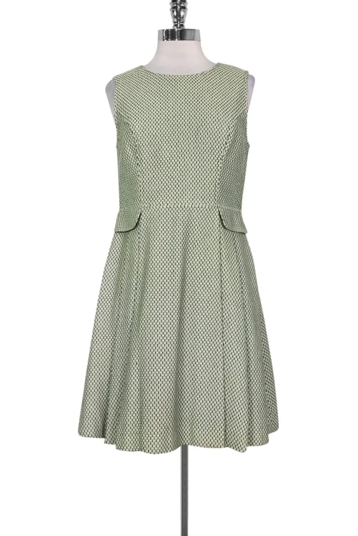Shoshanna - Green, Navy & Ivory Dress Sz 8