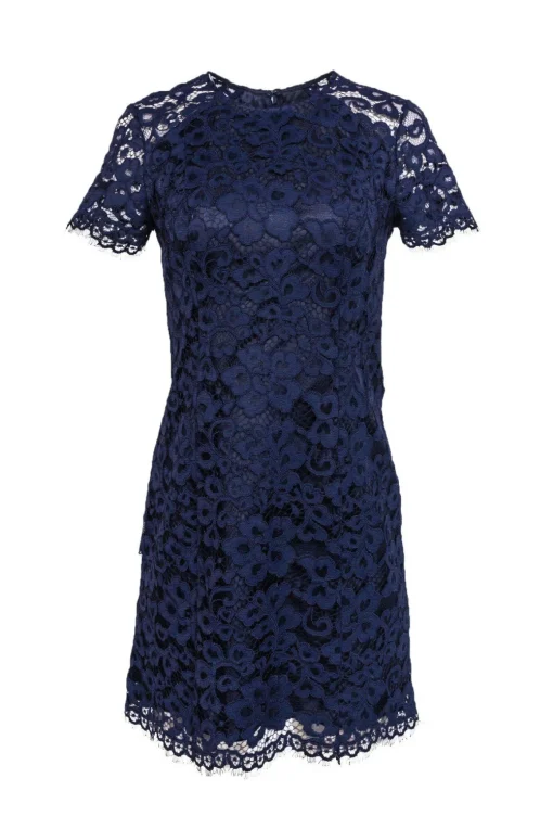 Shoshanna - Navy Lace Shift Dress Sz 0