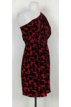 Shoshanna - Red & Black Printed Dress Sz 2