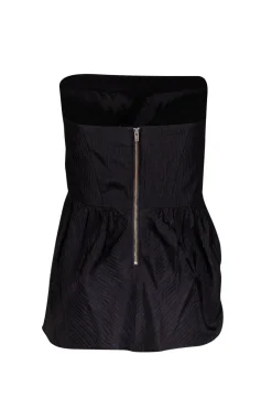 Shoshanna - Strapless Black Peplum Blouse Sz 8