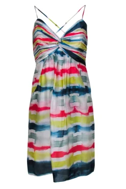 Shoshanna - Tie-Dye Striped Amelie Silk Dress Sz 10