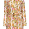 Show Me Your Mumu - Multi Colored Floral Print Denim Dress Sz M