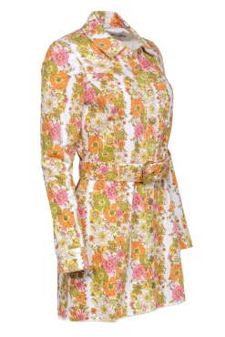 Show Me Your Mumu - Multi Colored Floral Print Denim Dress Sz M