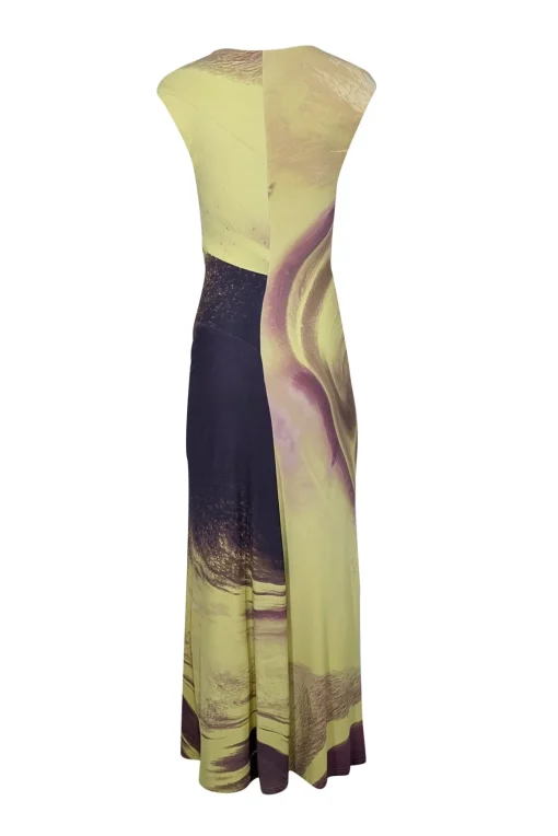 Simkhai - Yellow & Brown Print "Acacia" Formal Dress Sz S