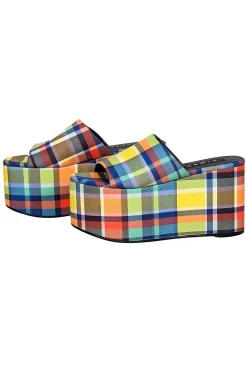 Simon Miller - Green, Blue, Yellow, & Orange Platform Slides Sz 8