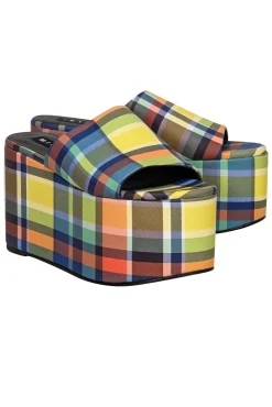 Simon Miller - Green, Blue, Yellow, & Orange Platform Slides Sz 8
