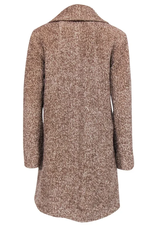Sofia Cashmere - Beige Wool & Alpaca Teddy Coat Sz 4