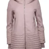Soia & Kyo - Beige Wool Mixed Media Hooded Puffer Coat Sz S
