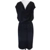 St. John - Black Cap Sleeve Embellished Dress Sz 12