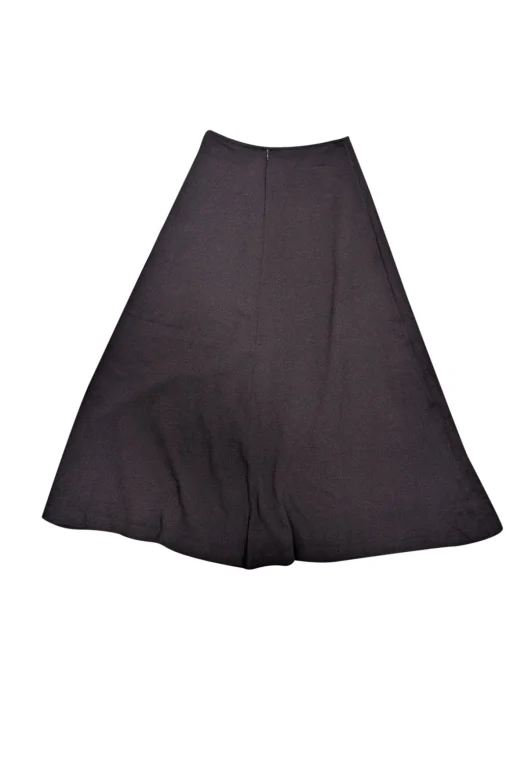St. John - Black Knit A-Line Maxi Skirt Sz 8