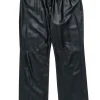 St. John - Black Leather Wide Leg Pants Sz 16