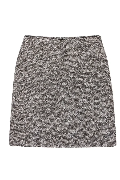 St. John - Brown & Black Knit Skirt Sz 12