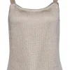 St. John - Champagne Gold Knit Tank Top Sz S