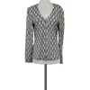 St. John - Grey & Black Print Zip Jacket Sz 6