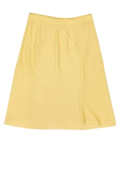 St. John - Light Yellow Knit Skirt Sz 4