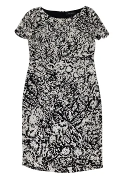 St. John - Metallic Print Shift Dress Sz 0