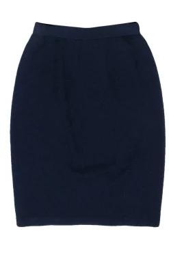 St. John - Navy Knit Pencil Skirt Sz 4