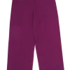 St. John - Plum High-Waisted Straight Leg Knit Pants Sz 8