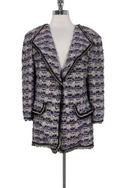 St. John - Purple Tweed Couture Blazer Sz 12