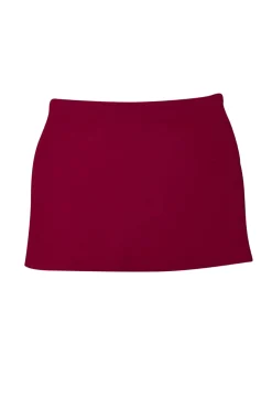 St. John - Red Knit Mini Skirt Sz 12