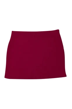 St. John - Red Knit Mini Skirt Sz 12