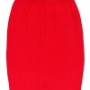 St. John - Red Knit Pencil Skirt Sz S