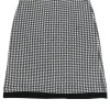 St. John Collection - Black & White Textured A-Line Skirt Sz 10