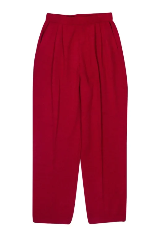 St. John Collection - Red Knit Pants Sz 4
