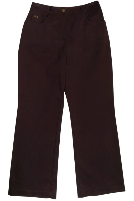 St. John Sport - Brown Cotton Wide Leg Pants Sz 4