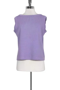 St. John Sport - Lavender Sleeveless Sweater Sz M