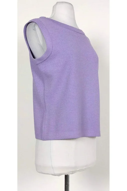 St. John Sport - Lavender Sleeveless Sweater Sz M