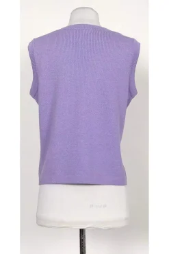 St. John Sport - Lavender Sleeveless Sweater Sz M