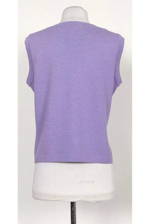 St. John Sport - Lavender Sleeveless Sweater Sz M