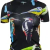 Stella McCartney - Black w/ Multicolor Bird Print Mock Neck Top Sz 0