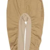 Stella McCartney - Khaki Curve Ruched "Tina" Paneled Pants Sz 4