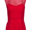 Stella McCartney - Red Sleeveless Peplum Top Sz 6