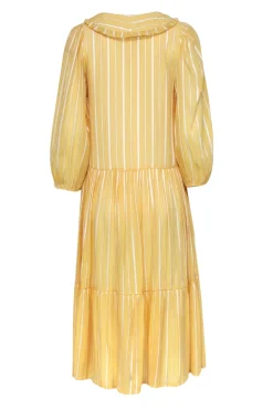 Stella Nova - Yellow Stripped Peter Pan Collar Dress Sz 2