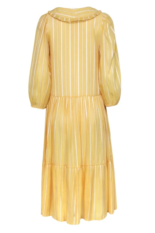Stella Nova - Yellow Stripped Peter Pan Collar Dress Sz 2