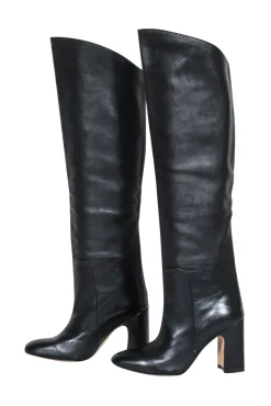 Stuart Weitzman - Black Leather Tall Boots Sz 5
